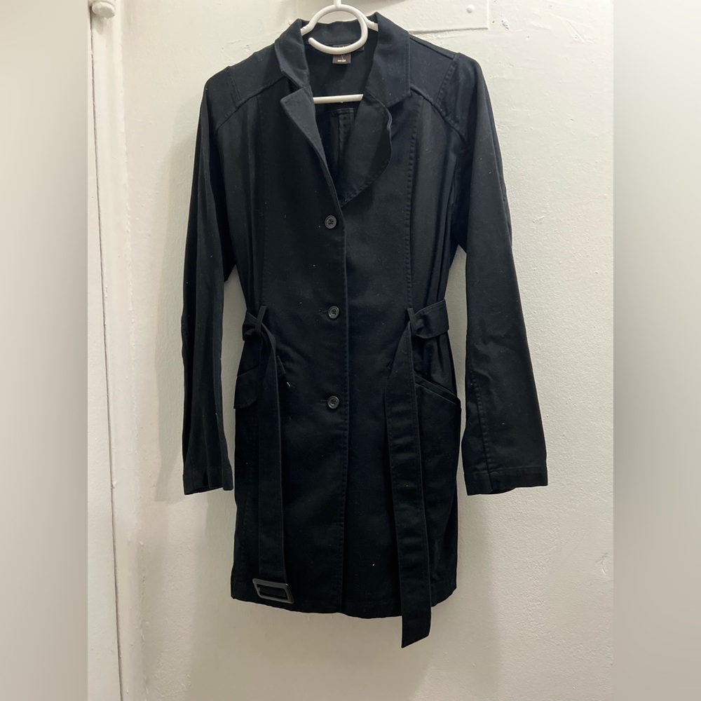 Uniqlo Classic Black Trench Coat